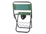 Fishing chair folding backrest with handle