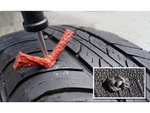 Tyre repair kit fast repair of a wheel tyre