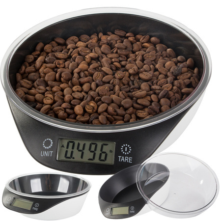 Electronic kitchen waiter with removable bowl 5kg/1g digital precisional scale