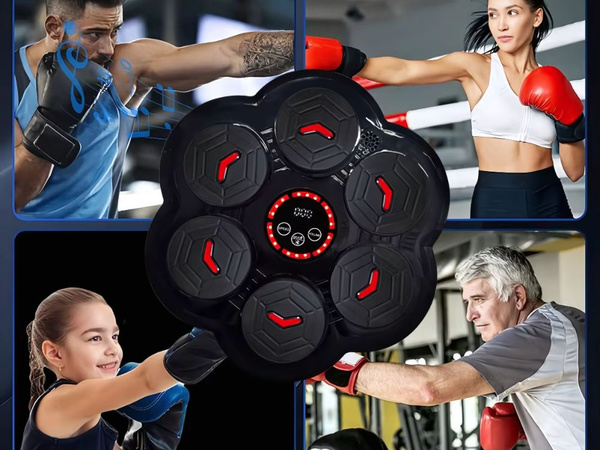 Tarcza bokserska trener boxu muzyka bluetooth usb c + rękawice bokserskie