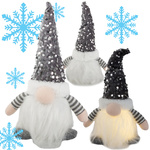 Dwarf gnome illuminated led belly christmas gnome under christmas tree