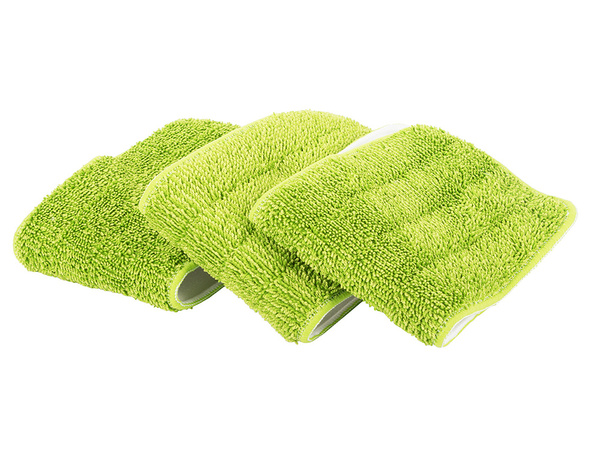 Flat mop with washer rotary solid spray set of 3 replacement cartridges