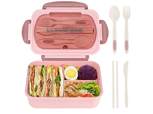 Lunchbox breakfast box lunch box with compartments cutlery