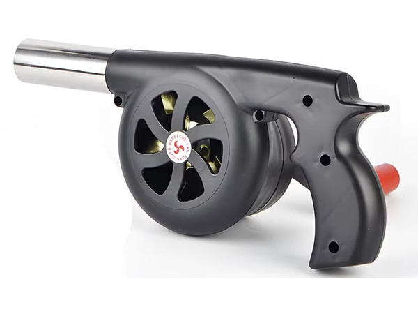 KÉZI FÚVÓKA GRILLEZÉSHEZ TÁBORTŰZ GYÚJTÁSHOZ TŰZHELYEK BBQ STABIL FOGANTYÚVAL