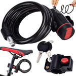 Candado bicicleta candado bicicleta llave seguridad cable fuerte