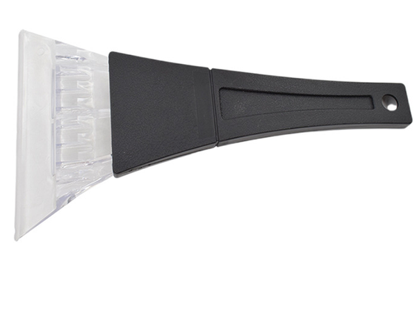 Car window scraper with snow glove soft handle