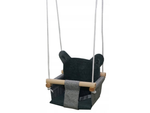 Baby swing wooden bucket swing soft material rocker