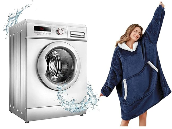 Teplá mikina oversize deka xxl 2v1 hrubá kožušina mäkká kapucňa župan