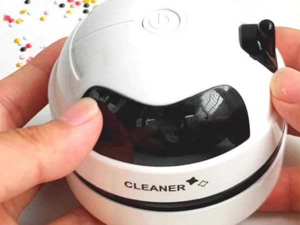 Mini handheld hoover cordless brush for table keyboard crumbs