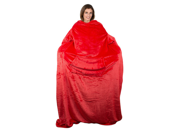 Fleece sleeved blanket warm blanket sweatshirt 140x200