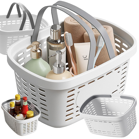 Panier panier petit panier organiseur de salle de bains pour cosmétiques clips poignées