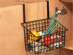 Cesto organizador metálico colgado de la puerta estante colgante de cocina