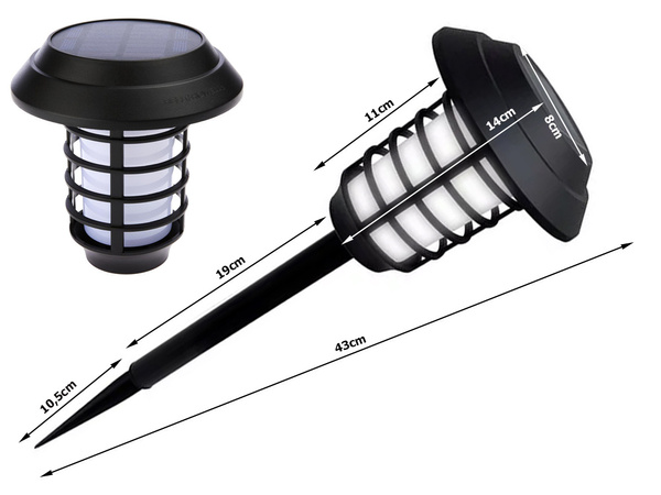 Lampă de grădină solare lanternă lanternă rgb telecomandă