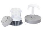 Cepillo de fregar dispensador de líquido para lavavajillas de cocina soporte para fregar