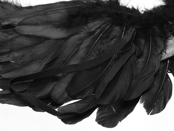 Pene aripi de înger negru basm costum cosplay halloween deghizare