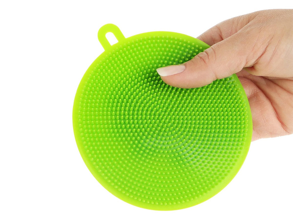 Éponge laveuse en silicone brosse à récurer brosse à récurer végétale