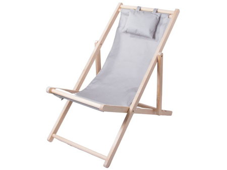 WOODEN SUN LOUNGER GREY (4)