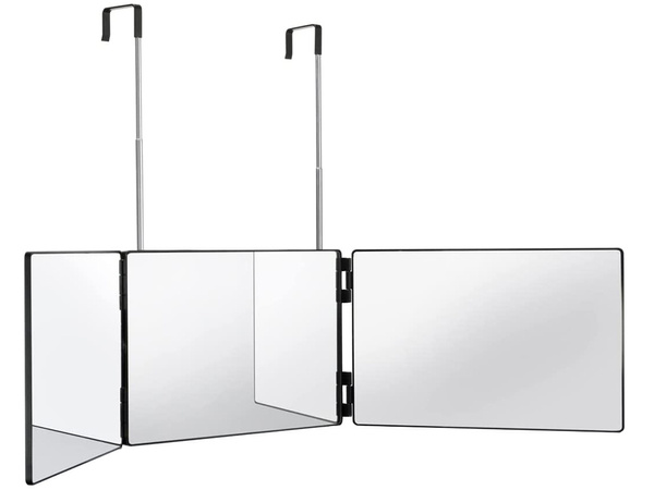 3-osaline kokkupandav kosmeetiline peegel seinale