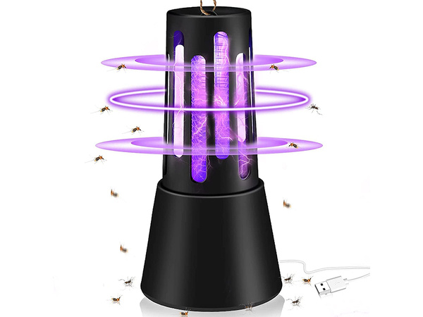 Insecticide lamp for mosquitoes insects flies uv effective 5w quiet brush