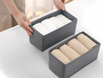Bh-organizer unterwäsche socken kleidung schublade kleiderschrank grau