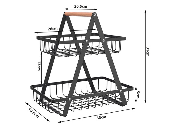 Étagère de cuisine organisateur de cuisine avec panier