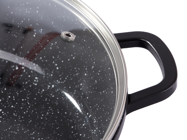 Topf kochtopf mit deckel 5,7l induktion aroma