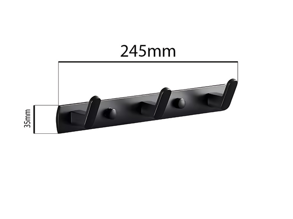 Badezimmer-hänger für kleidung, handtücher, küche loft wandhänger 24,5cm