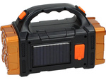 Linterna solar portátil recargable led cob powerbank proyector