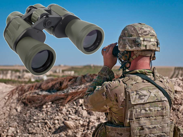 Lornetka wojskowa myśliwska zoom optyka 20x50 survival duża turystyczna