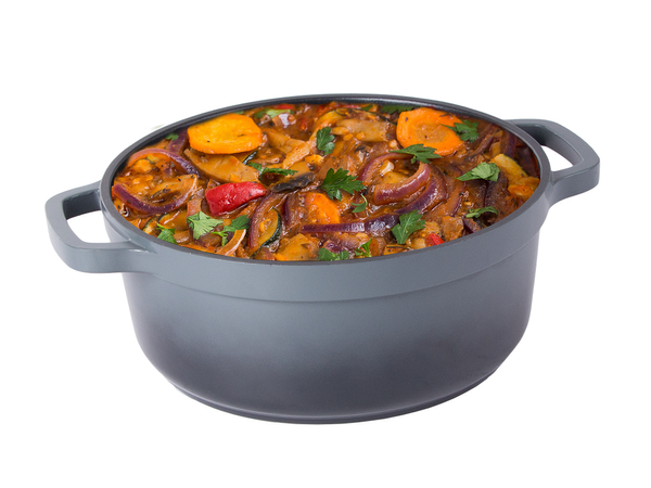 Casserole plateau de cuisson couvercle 4l induction aluminium