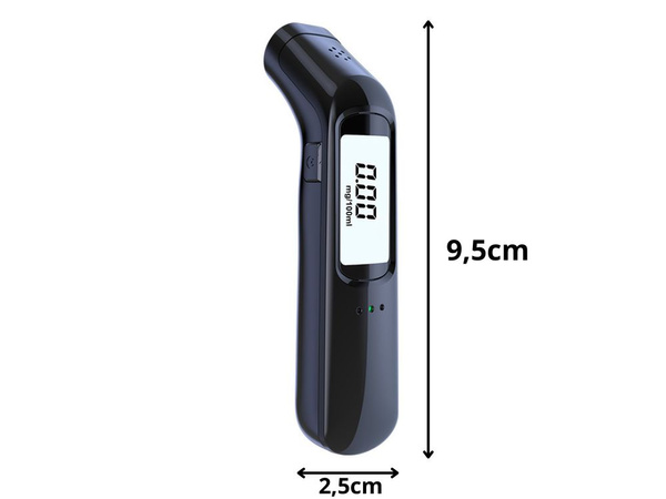 Professzionális usb-kapcsolatú, pontos, zsebba illesző, érintés nélküli alkoholmérő