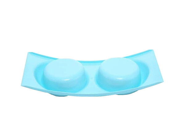 Vasos de metal para perros y gatos 2pc set 0.4 l