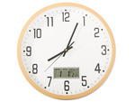 Wall clock large silent 30cm round pointer date temperature seconds