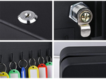 Key safe metal case lockable for 20 keys hangers with hooks