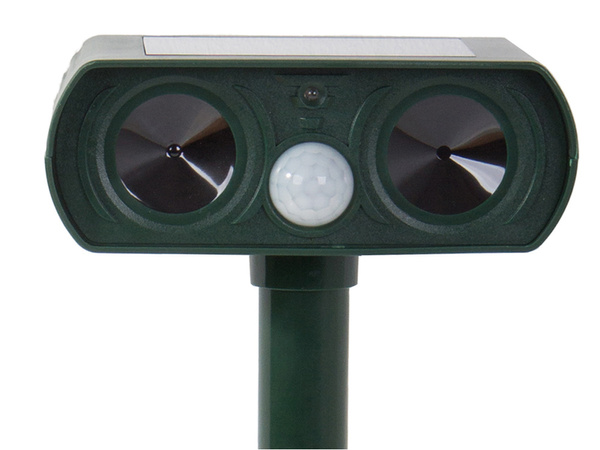 Ultrasonic solar animal deterrent moles