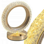 Veilleuse de table anneau cristal led rgb