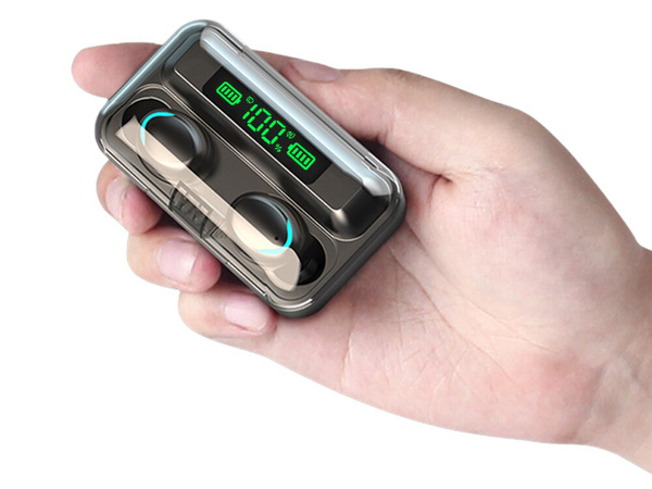 Bluetooth juhtmevabad kõrvaklapid f9 tws powerbank