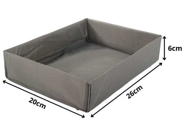 Organizator haine lenjerie pentru dulap sertar gri universal