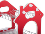 Three-storey dish drying rack drainer