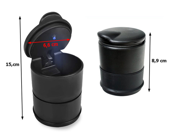 Led popolník auta osvetlený