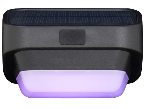 Solar garden led light rgb for stairs terrace fence dusk sensor