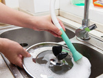 Wasserhahnbürstenverlängerung für spültischarmaturen