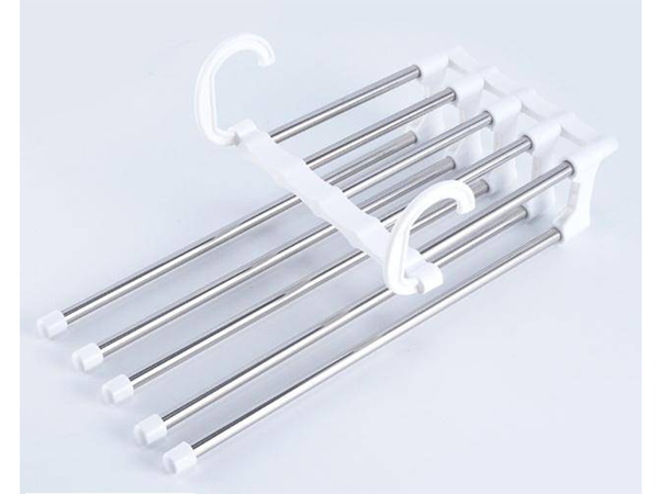 5 paires de porte-pantalons extractibles pour armoire