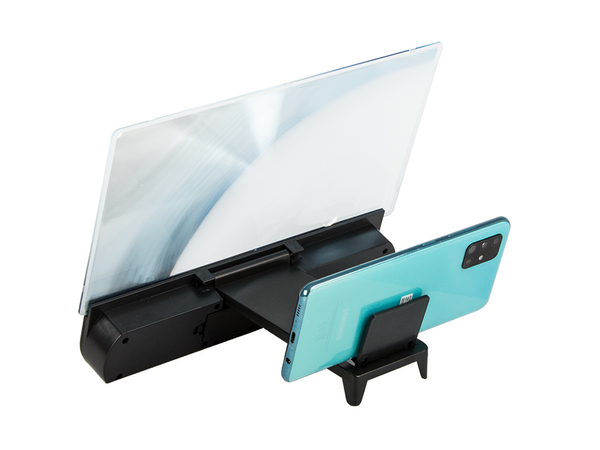 Magnifying glass viewing screen phone speaker bt