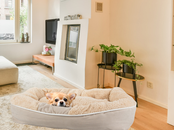 Plush dog playpen bed soft cushion couch bedding fluffy