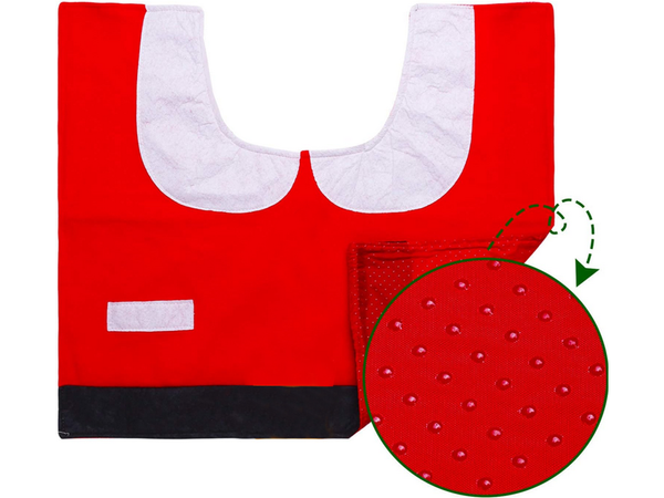 Kalėdinis vonios kambario rinkinys michael rug tualeto sėdynės dangtelis