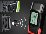 Front rear led bicycle lamp wireless counter loud horn 3in1