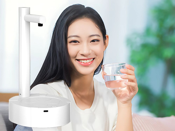 Wasserspender automatische druckknopfpumpe mit schlauch für kanne usb