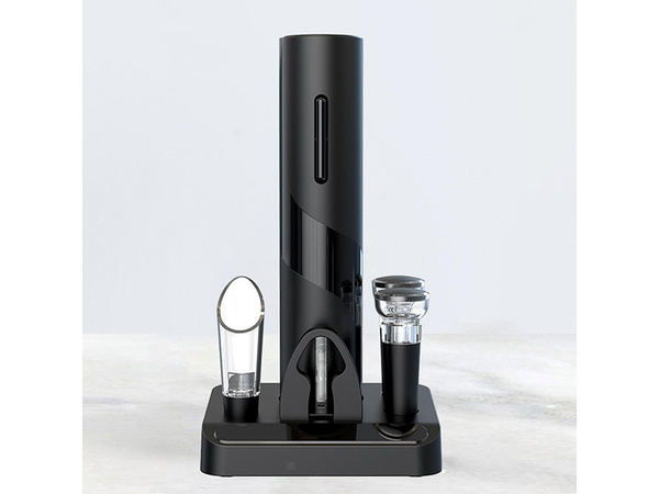 Electric corkscrew wine opener set