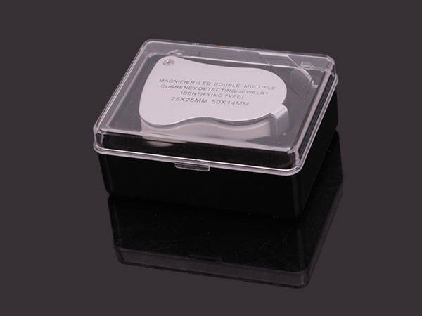 Led jewellery folding loupe uv 25x 50